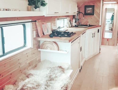 Today we're featuring Appa the Bus, a skoolie named after a giant flying bison! This bus conversion has a huge bathtub you have to see to believe. | Since We Woke Up | sincewewokeup.com