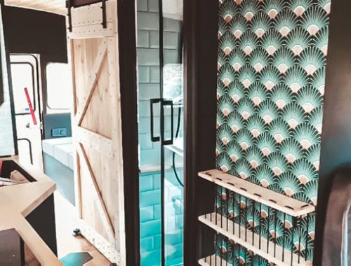 Today we're featuring the Van Other Blog skoolie - a bus conversion that is so sleek and cleverly designed it's nicer than many homes! | Since We Woke Up | www.sincewewokeup.com